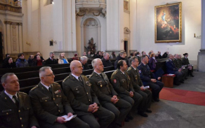 Bohoslužba vyslání nového vojenského kaplana.
