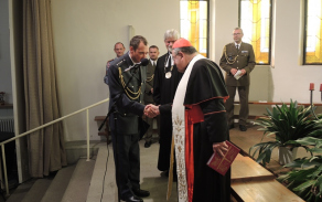Přijetí slibu nového vojenského kaplana předsedy ČBK a ERC.