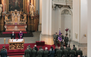 Vzpomínková bohoslužba za zemřelé příslušníky Vojenské policie.