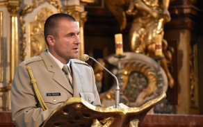 Promluva kaplana Milana Novotného.