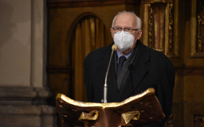 Předseda společnosti M.R. Štefánika Dr. Čelko připomíná okolnosti smutné událost.