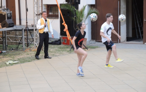 Ukázka Freestyle fotbalu.