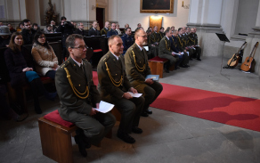 Vojenští kaplani František Hruška, Stanislav Škvor a Petr Haška.