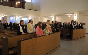 Bohoslužba vyslání nového vojenského kaplana v Hradci Králové